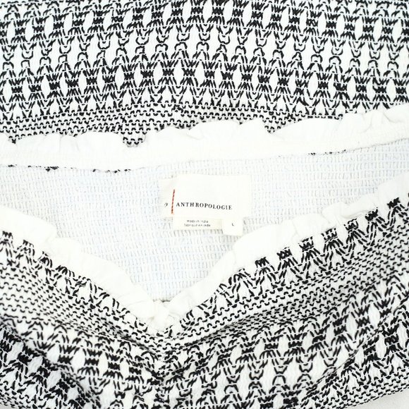 Anthropologie Black and White Crop Top - Picture 7 of 7